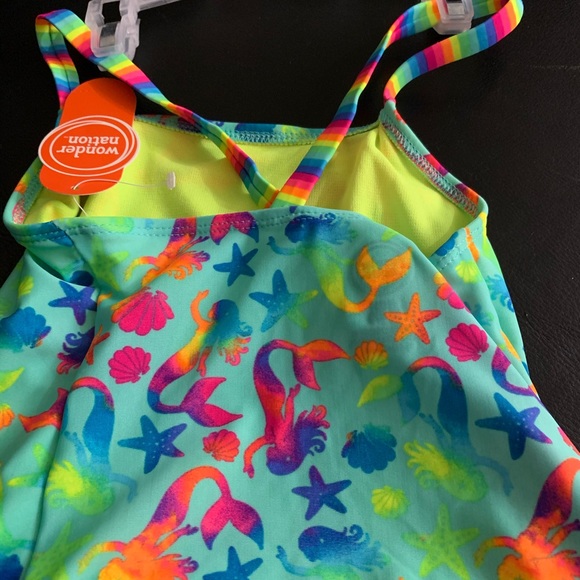 Little Mermaid🧜🏽‍♀️- Girls 2 Piece Tankini💐 - Picture 3 of 3